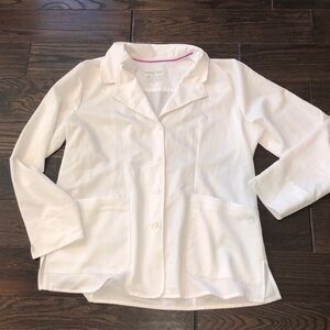 Purple label healing hands white nurses active top jacket size XLarge